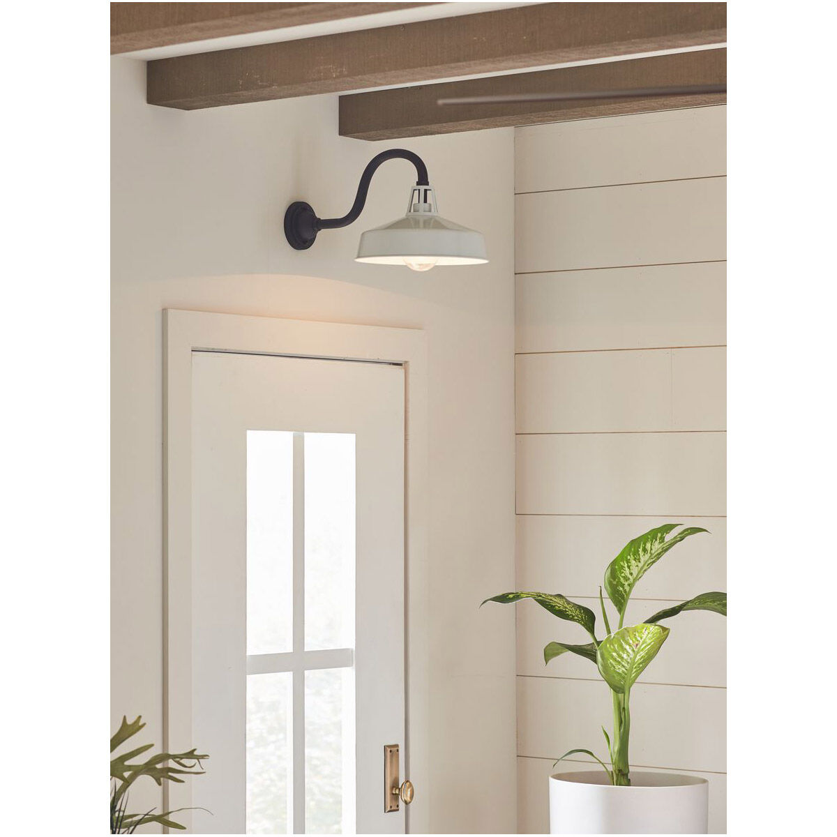 Cedar Springs 1 Light 11 inch White Outdoor Wall Lantern, Extra Large