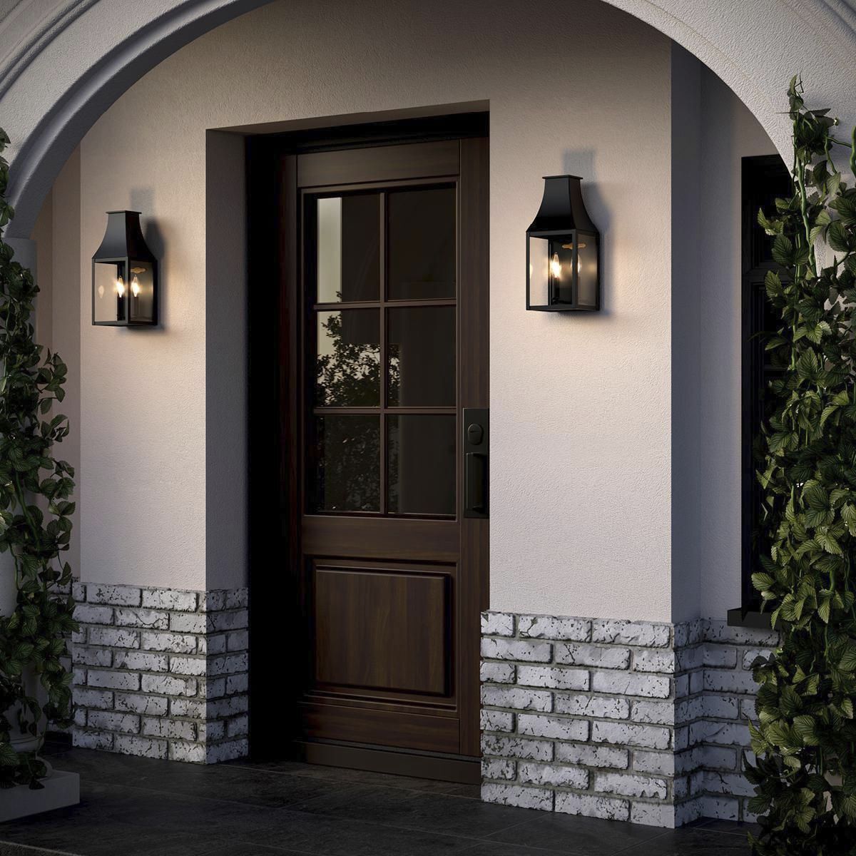 Radcliffe 2 Light 16 inch Black Outdoor Wall Lantern