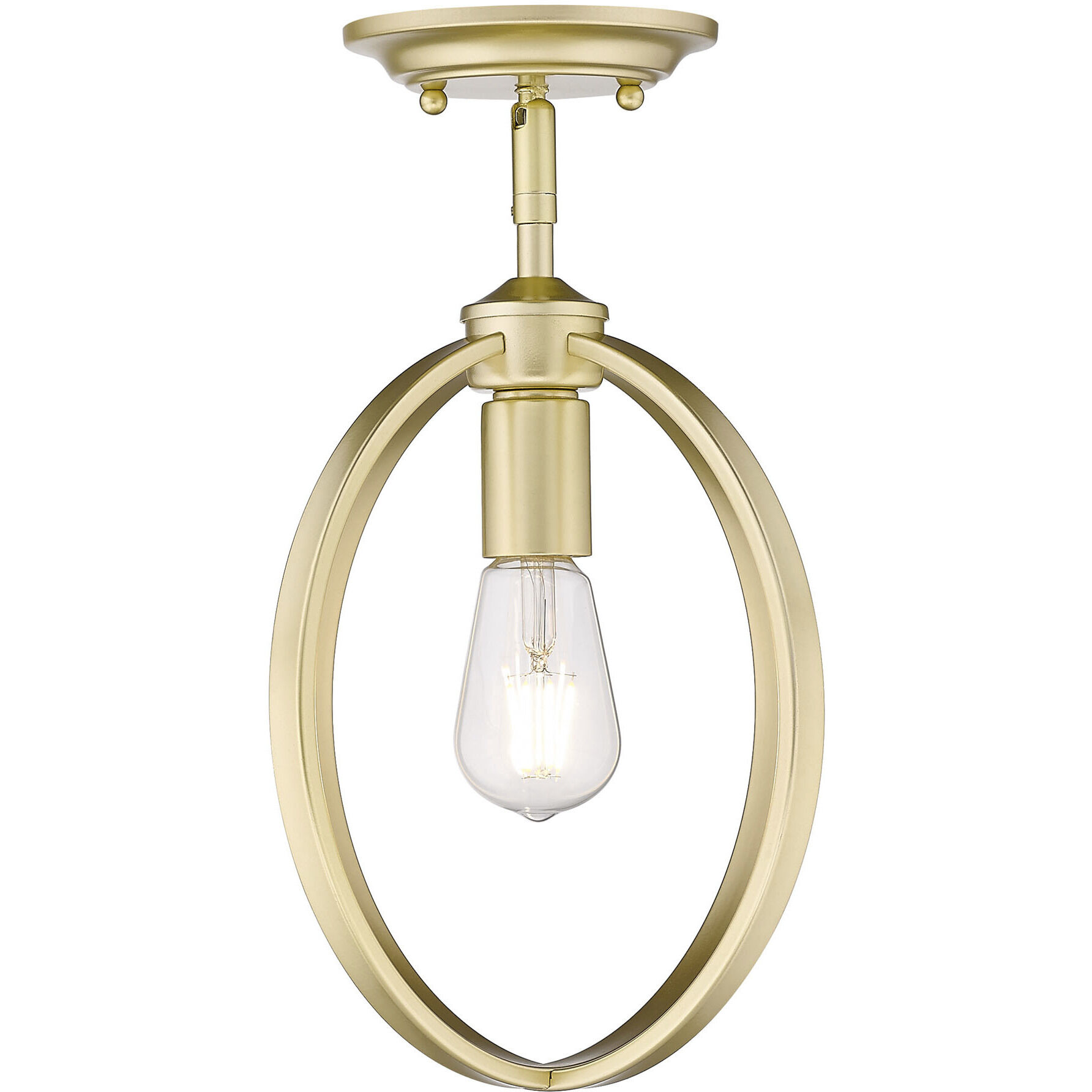 Colson 1 Light 9.88 inch Olympic Gold Pendant Ceiling Light in No Shade