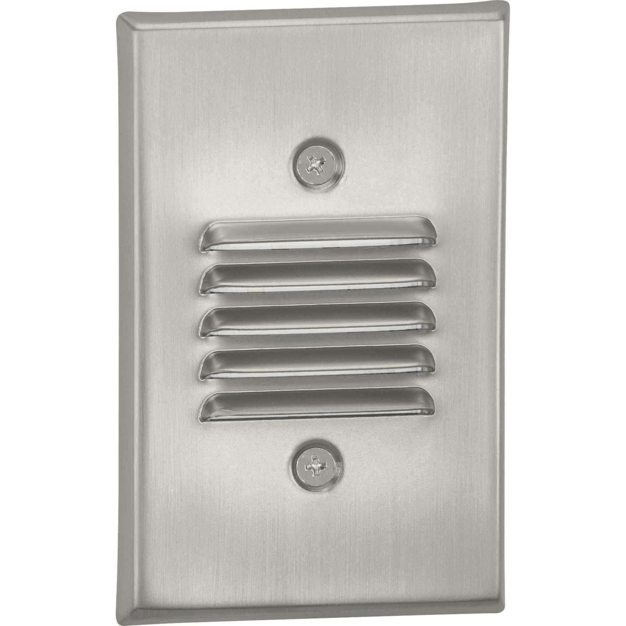 LED Step Lights 120 4.5 watt Brushed Nickel Indoor/Outdoor Step Light, Progress LED