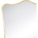 Lyrical 44 X 28 inch Gold Leaf Mirror