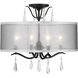 Laurel Estate 4 Light 20 inch Coal Semi Flush Ceiling Light