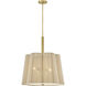 Sasha 4 Light 24 inch Lacquered Brass Chandelier Ceiling Light
