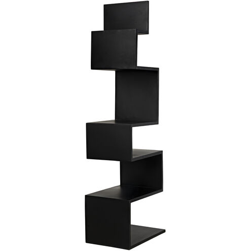 Laszlo Matte Black Bookcase