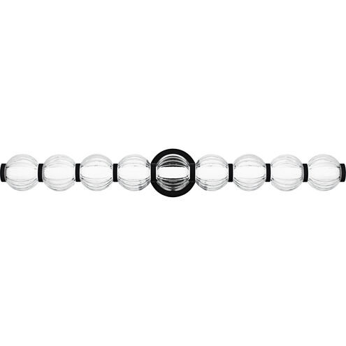 Elway LED 32 inch Matte Black Bath Light Wall Light, Large