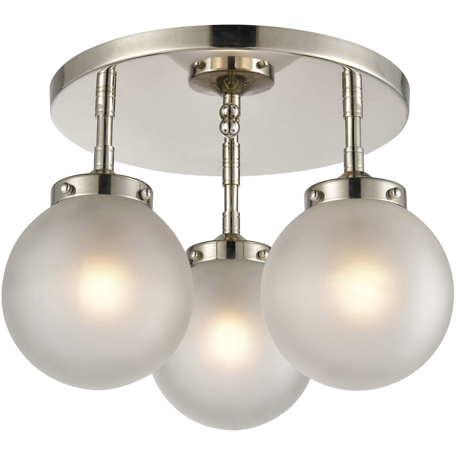 Polished nickel semi flush mount light new arrivals