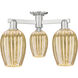 Preston 3 Light 23.75 inch Brushed Satin Nickel Semi-Flush Mount Ceiling Light in Mercury Glass