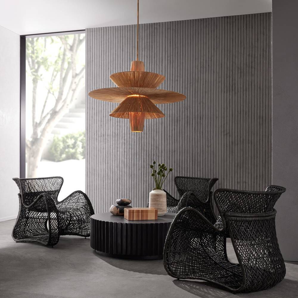 Shay 1 Light 44 inch Natural Chandelier Ceiling Light