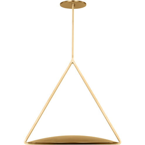 Peter Bristol Cymbal 1 Light 19.8 inch Natural Brass Pendant Ceiling Light