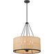 Namiro 6 Light 23.5 inch Matte Black Pendant Ceiling Light
