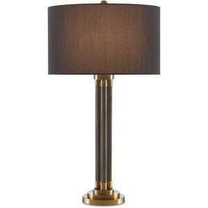 Pilum 30 inch 150.00 watt Antique Brass Table Lamp Portable Light