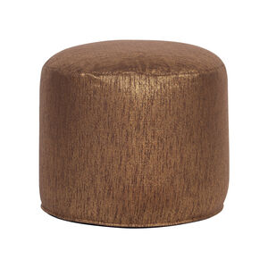 Pouf 18 inch Glam Chocolate Tall Ottoman with Cover