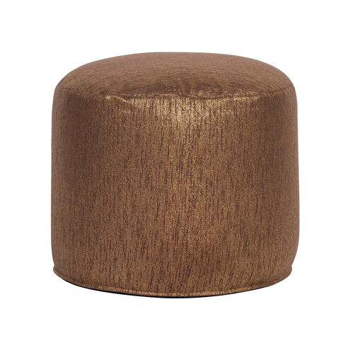 Pouf 18 inch Glam Chocolate Tall Ottoman with Cover