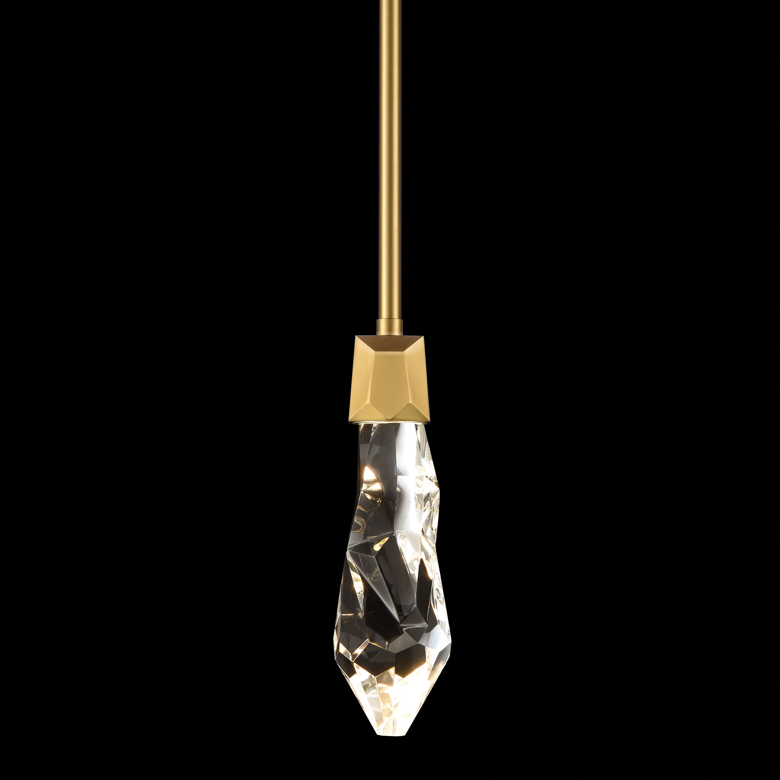Angelus 1 Light 5.5 inch Aged Brass Mini Pendant Ceiling Light