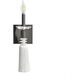 Marquette LED 5 inch Black Nickel and White Sconce Wall Light