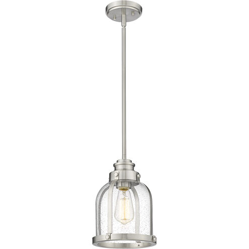 Burren 1 Light 8.75 inch Brushed Nickel Pendant Ceiling Light