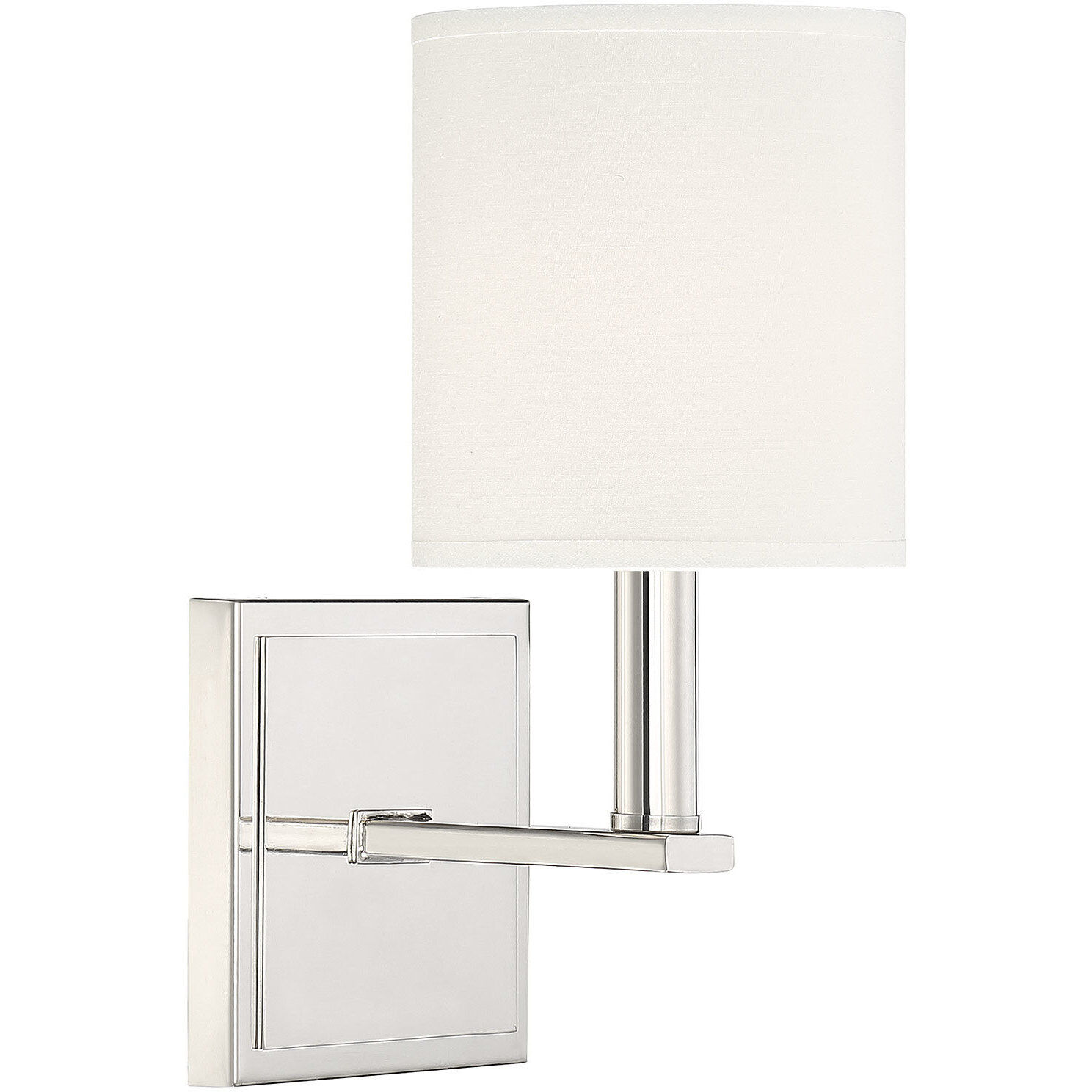 Waverly 1 Light 5 inch Polished Nickel Wall Sconce Wall Light, Essentials