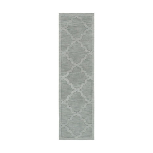 Central Park 168 X 27 inch Ice Blue/Sage Rugs, Runner