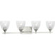 Drew & Jonathan Toffino 4 Light 36 inch Brushed Nickel Vanity Light Wall Light