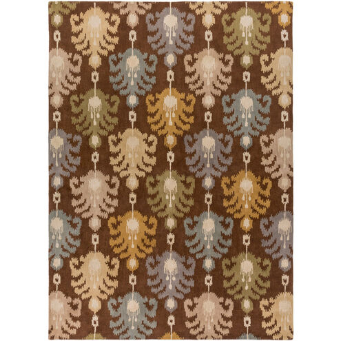 Matmi 156 X 108 inch Dark Brown, Olive, Medium Gray, Tan, Khaki, Camel Rug