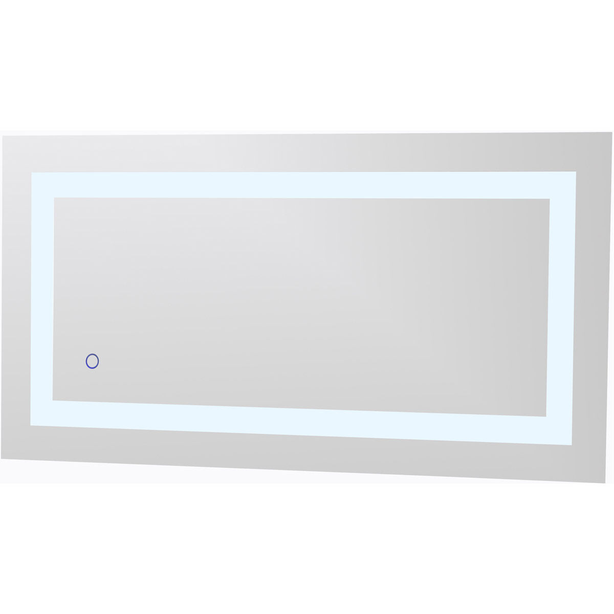 Helios 36 X 18 inch Silver Lighted Wall Mirror