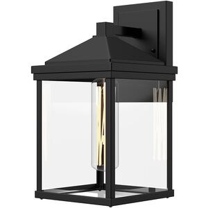 Alora Mood Larchmont 1 Light 15 inch Textured Black Exterior Wall Sconce