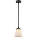 Nouveau Cone 1 Light 6.25 inch Oil Rubbed Bronze Mini Pendant Ceiling Light in Incandescent, Matte White, Nouveau
