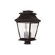 Hathaway 3 Light 17.5 inch Bronze Outdoor Post Top Lantern
