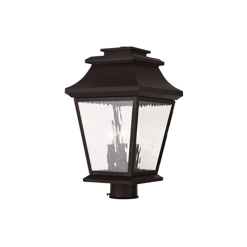 Hathaway 3 Light 17.5 inch Bronze Outdoor Post Top Lantern