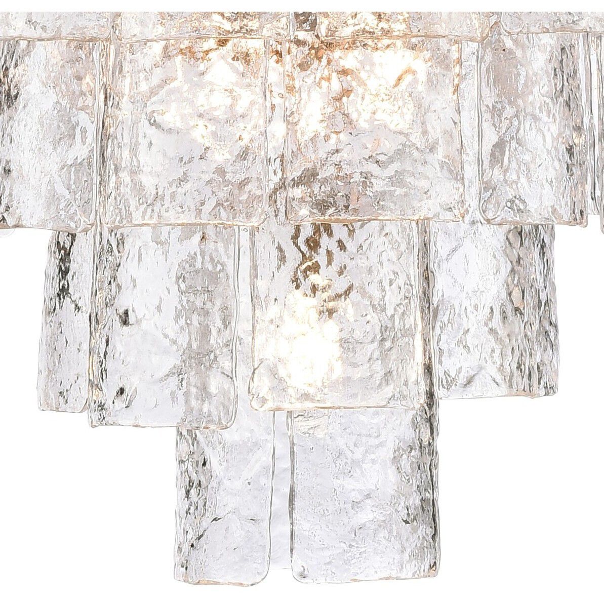 Fire and Ice 21 Light 34 inch Lacquered Gold Chandelier Ceiling Light in Clear Glass