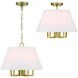 Westwood 5 Light 16 inch Vibrant Gold Semi Flush Ceiling Light