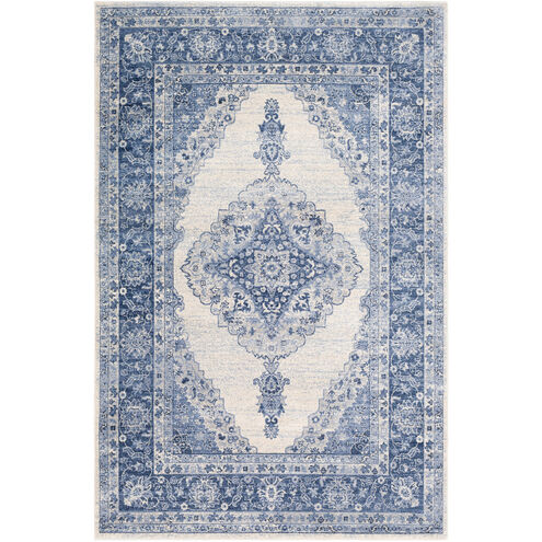 Alton 87 X 63 inch Navy/Bright Blue/Medium Gray/White Rugs