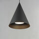Pitch LED 13.75 inch Black Single Pendant Ceiling Light