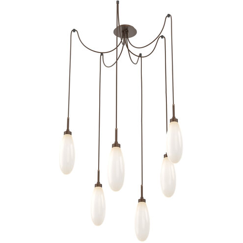 Fiori LED 9 inch Burnished Bronze Swag Multi-Pendant Ceiling Light