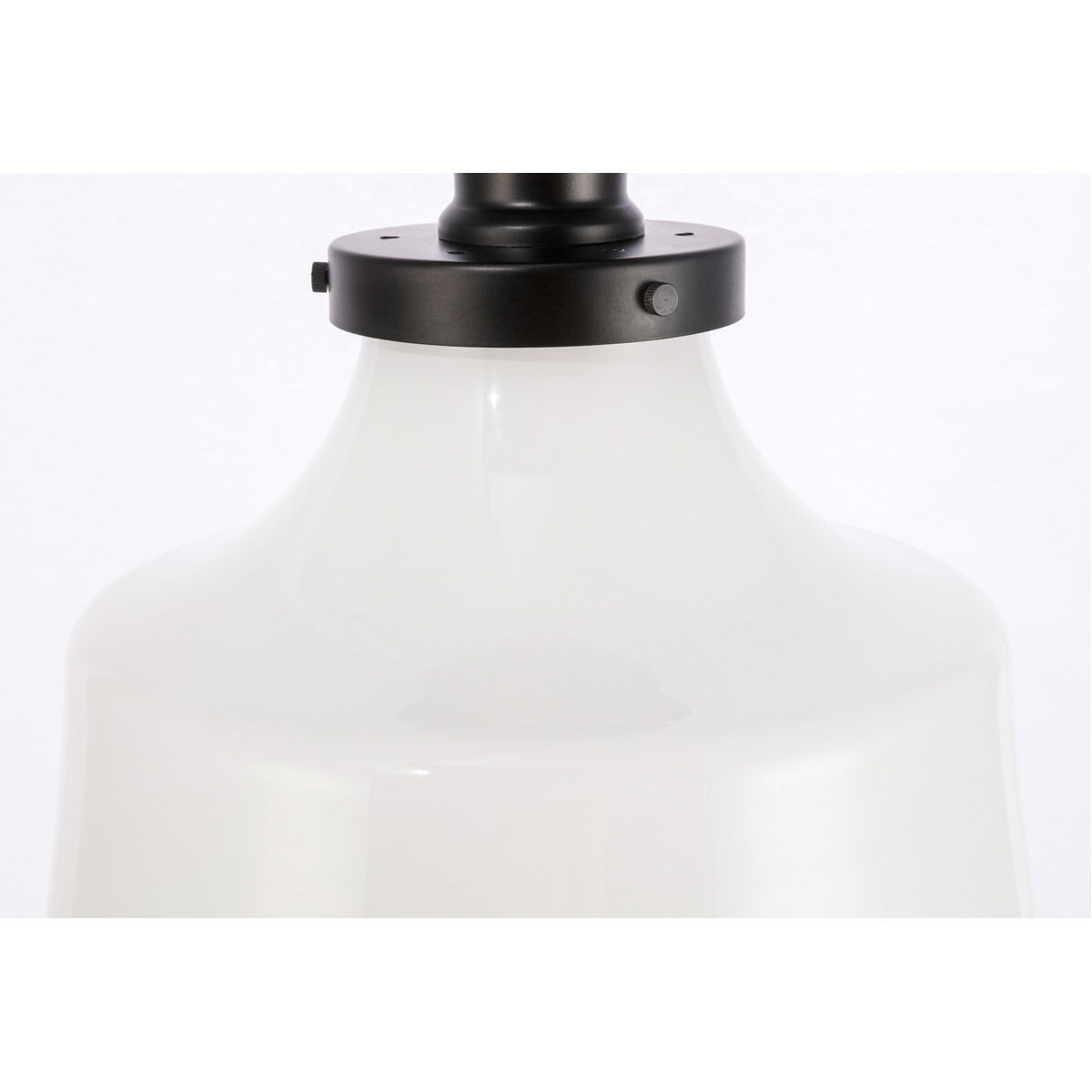 Lyle 1 Light 11 inch Black Flush Mount Ceiling Light