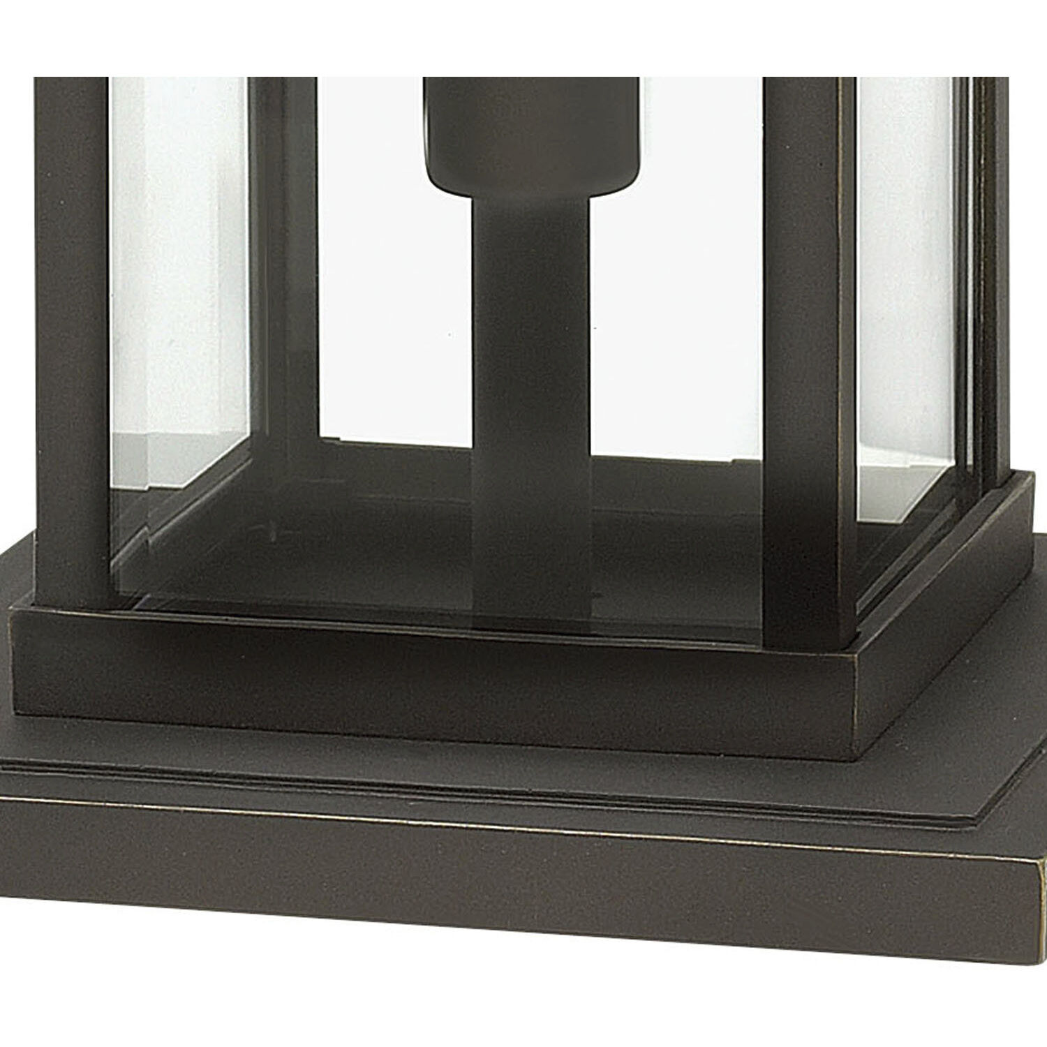 Manhattan 1 Light 18.25 inch Oil Rubbed Bronze Outdoor Pier Mount Lantern in Non-LED, Extra Large