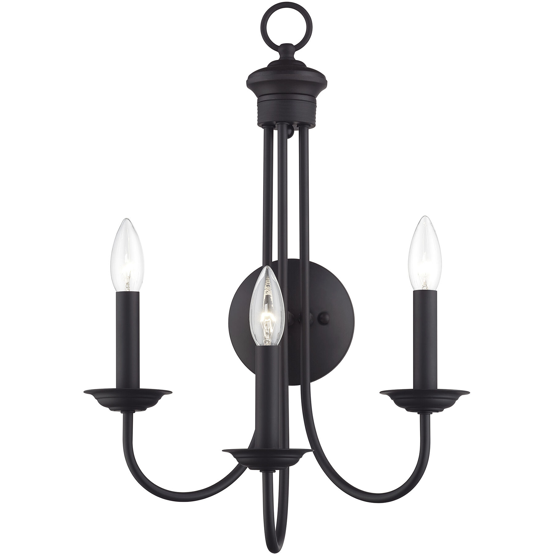 Estate 3 Light 14 inch Bronze Wall Sconce Wall Light