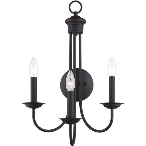 Estate 3 Light 14 inch Bronze Wall Sconce Wall Light