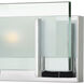 Latitude 2 Light 18 inch Chrome Vanity Light Wall Light