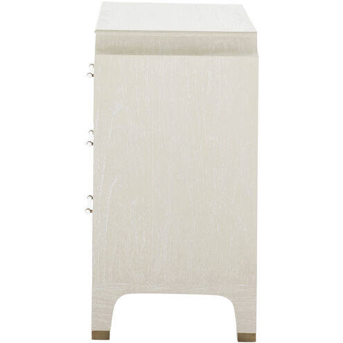 Alexandra Cerused White / Clear Acrylic / Stained Gold Chest