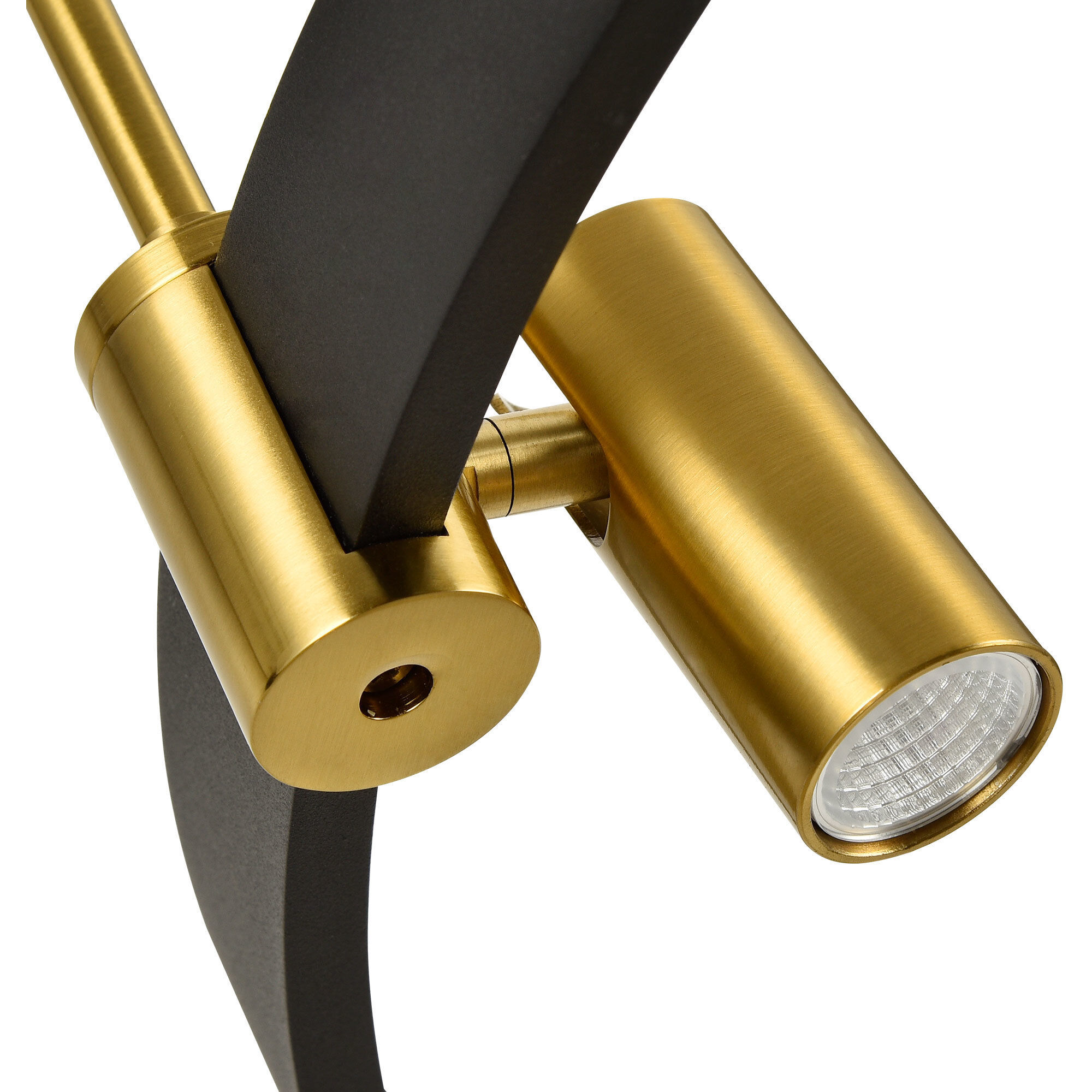 Tania 23 inch Black/Antique Brass Chandelier Ceiling Light