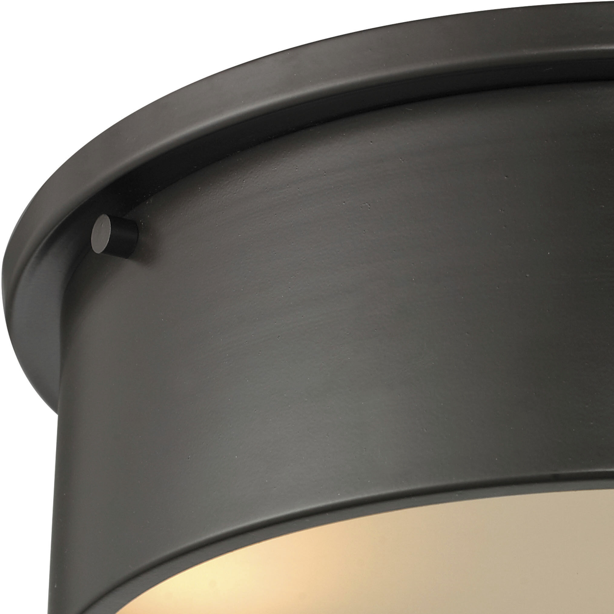 Simpson 3 Light 14 inch Oil Rubbed Bronze Flush Mount Ceiling Light