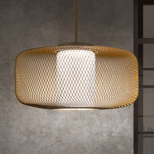 Kodo LED 31.8 inch Gold Pendant Ceiling Light in Gold Lace, Schonbek Signature