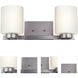 Mona 2 Light 17 inch Brushed Nickel Bath & Vanity Wall Light