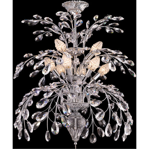 Kingston 9 Light 24 inch Polished Chrome Crystal Chandelier Ceiling Light