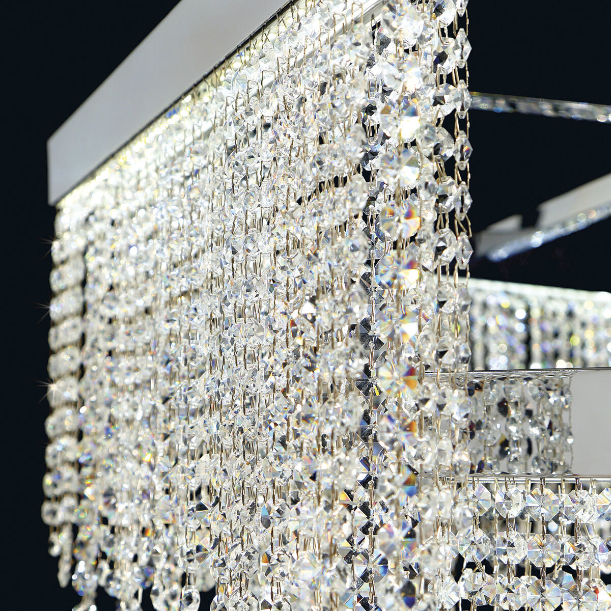 Rossi LED 28.5 inch Chrome Chandelier Ceiling Light