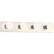 Bellisse 4 Light 24 inch Chrome Bathroom Vanity Light Bar Wall Light