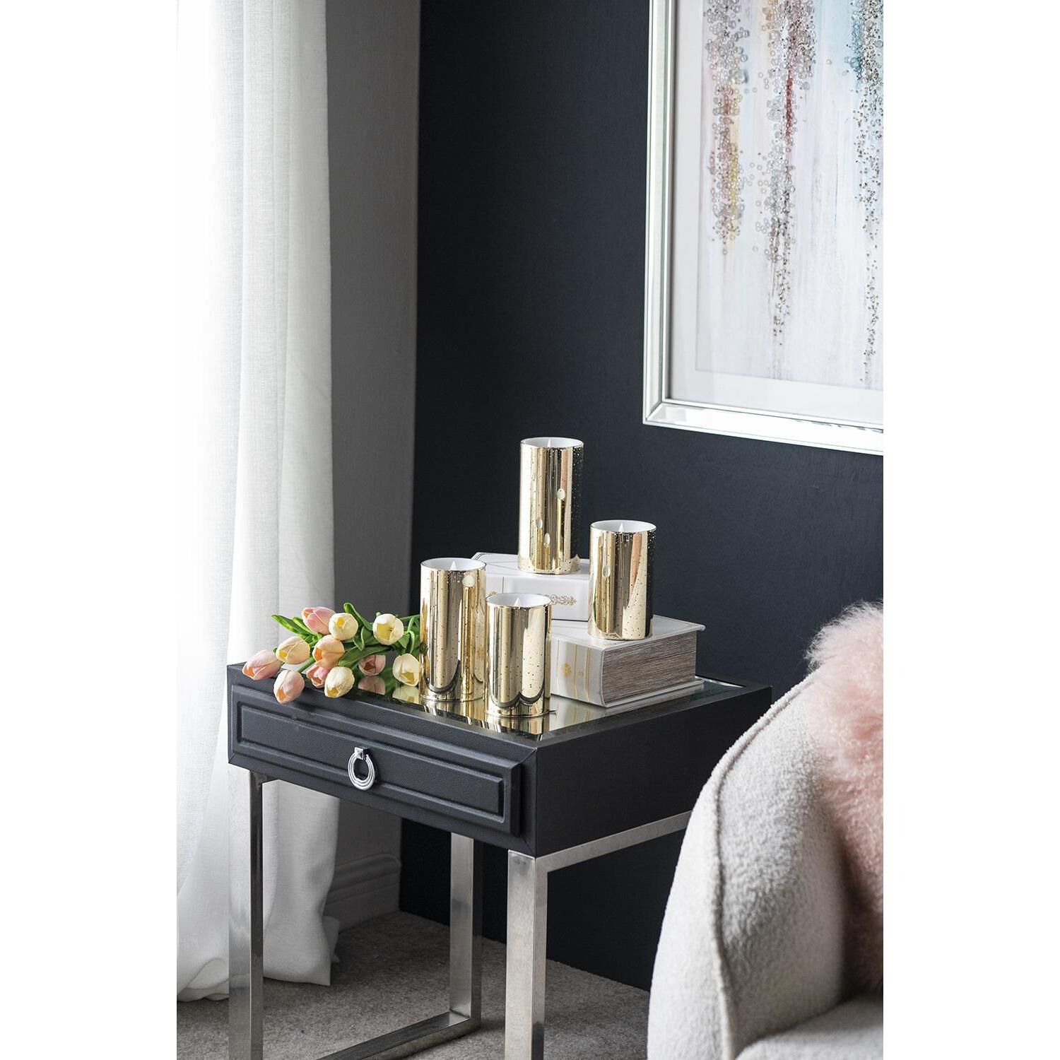 Speckled 5 X 3 inch LED Candle