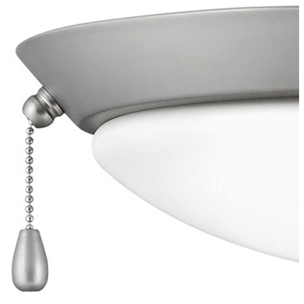 Light Kit LED Satin Steel Fan Light Kit, Large