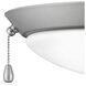 Light Kit LED Satin Steel Fan Light Kit, Large